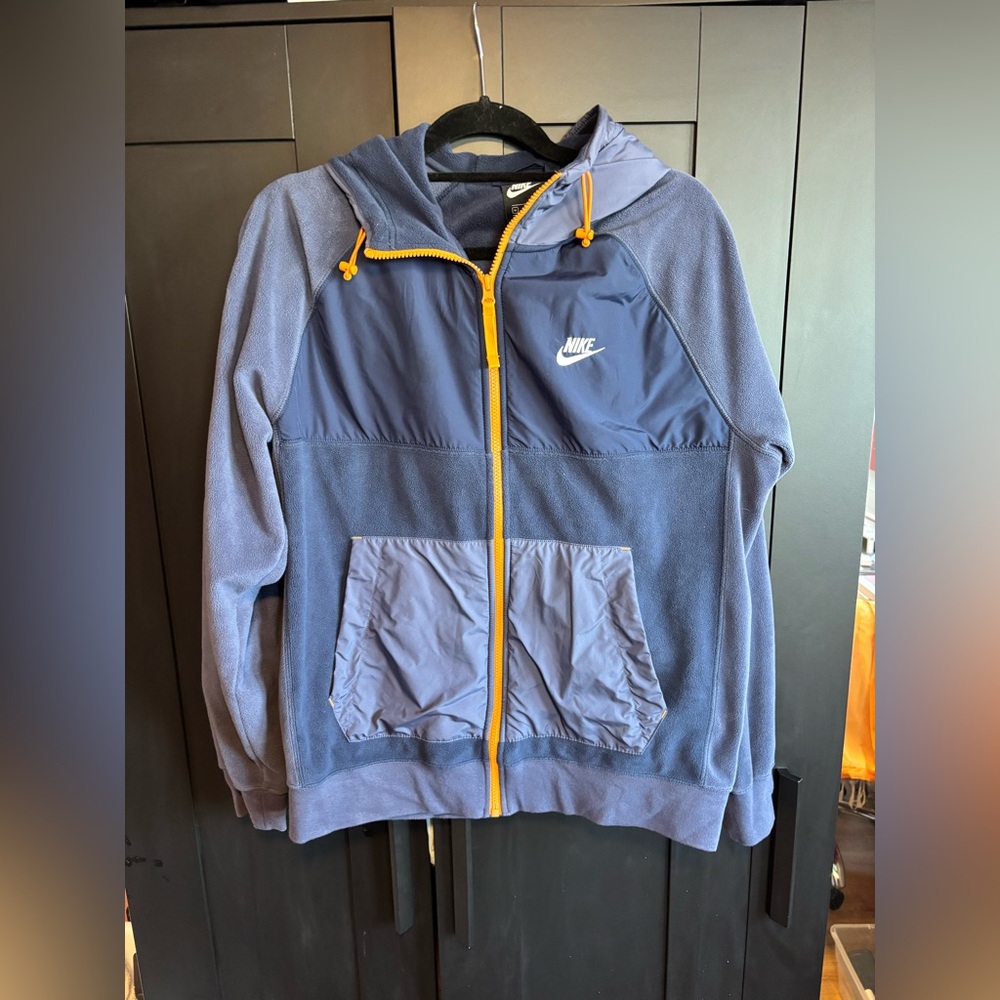 Nike Navy Blue Fleece Jacket